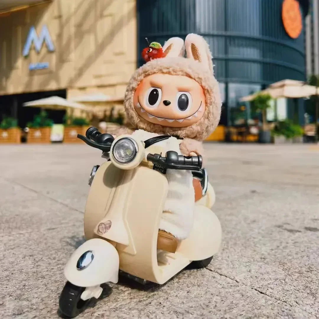 Labubu Mini Travel Moped Doll Bike