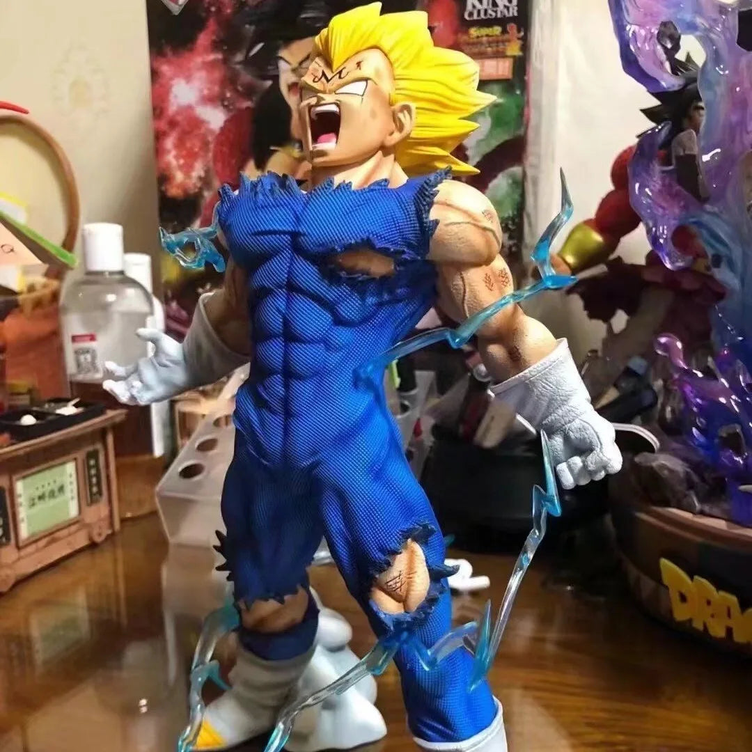 27cm Dragon Ball Self Destructing Vegeta Demonized Vegeta Action Figurin Model Pvc Statue Doll Statue Model Collection Toys Gift