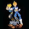 33cm Dragon Ball Vegeta Trunks Fight Side By Side Saiyan Anime Figure Model Statue Collection Desktop Decoration Ornament Toys