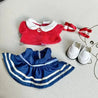 Labubu Blue Red Sailor Moon Outfit Doll Outfit