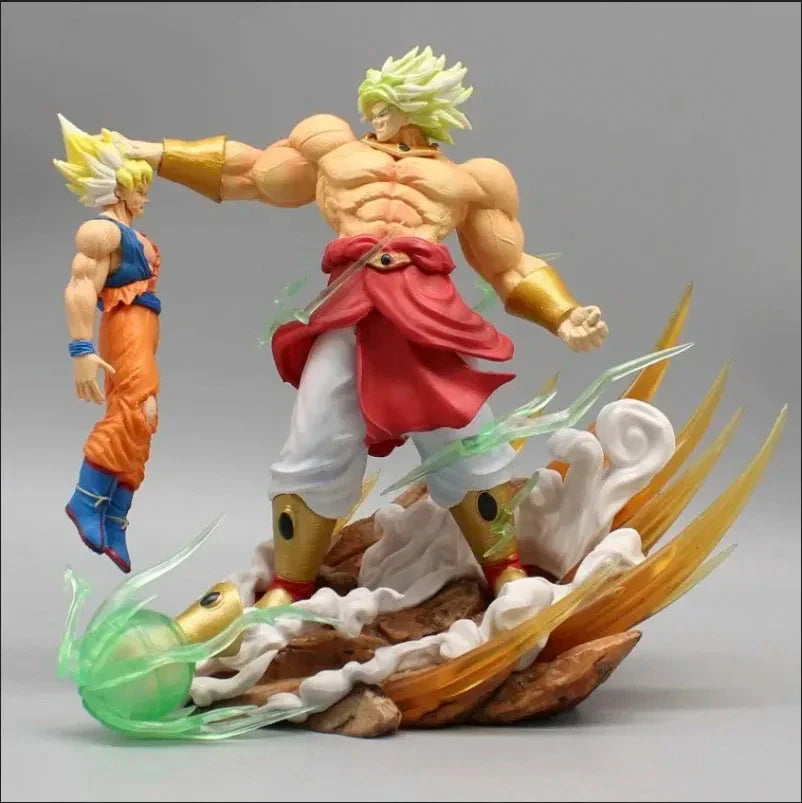 Broli Vs Goku Anime Figure Dragon Ball Broli 28cm Figurine Pvc Statue Model Doll Desk Decoration Collectible Toys Christmas Gift Dragon Ball Collectible Figure 20cm