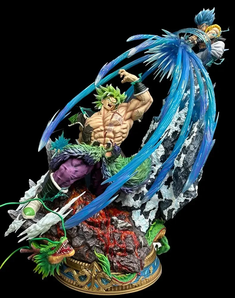 Dragon Ball Anime Figures 20cm Broly Vs Gogeta Figure Broly Figure Model Pvc Statue Dolls Collection Toy Decoration Toy Kid Gift A