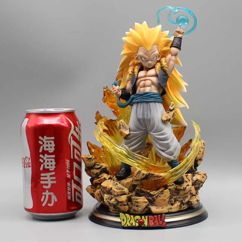 Dragon Ball Z Gotenks Figures Sjj3 Gotenks Anime Figures Super Saiyan Gk Statue Figurine 22cm Pvc Model Doll Collectible Toy Gif