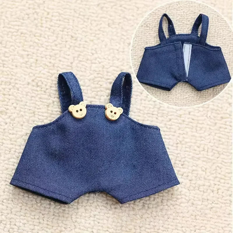 Labubu Dungaree Delight Outfit Blue Doll Outfit