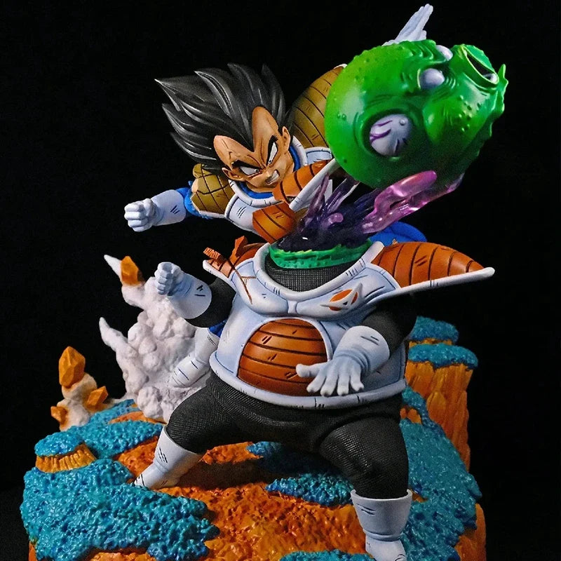 21cm/8.27in Anime Dragon Ball Z Figure Vegeta VS Guldo Figure Ginyu Force Vegeta Figure PVC Collectible Model Toys Gifts