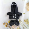 Handmade Cozy Hoodie Joggers Labubu Outfit Black Doll Outfit