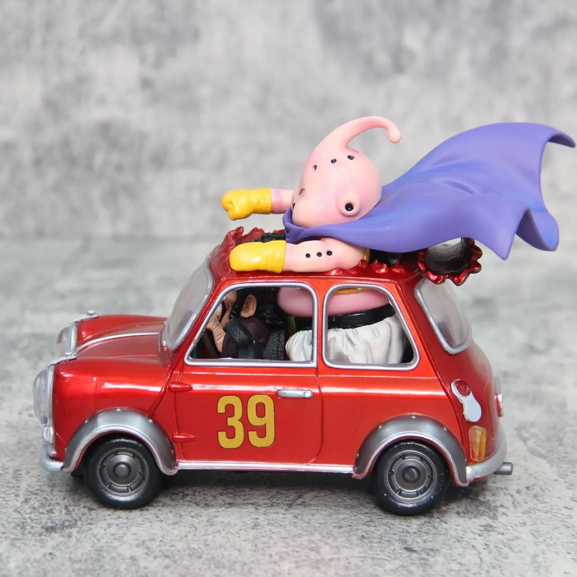 14cm Dragon Ball Z Fat Buu Anime Figures Majin Buu Figurine Mr. Satan Drive Car Pvc Statue Collectible Model Decoration Gift Toy