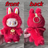 Labubu Shades of Zimomo Custom Pendant Red Plush Keychain