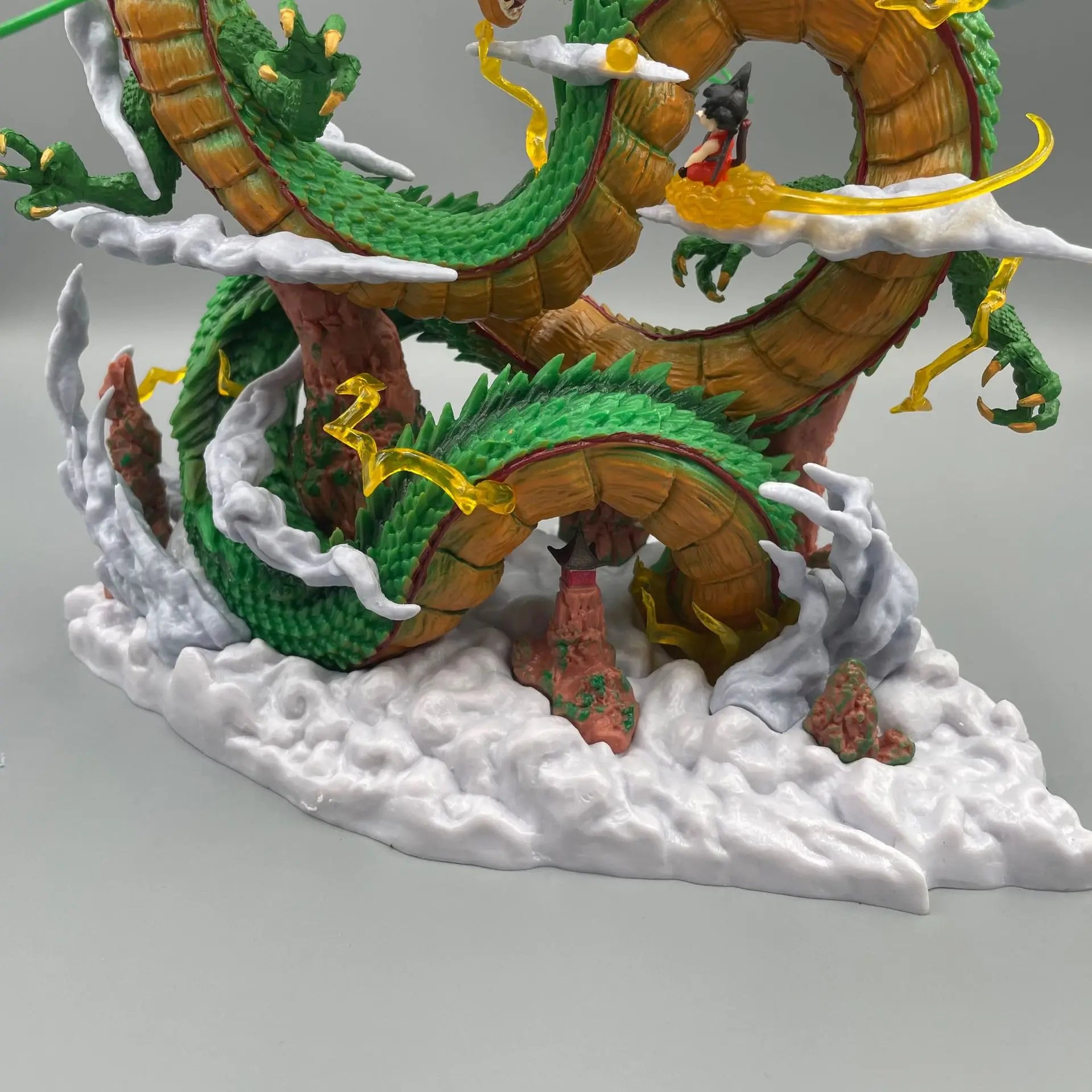 24cm Dragon Ball Anime Figure Shenron Figure Goku And Shenron Figurine Model Pvc Statue Doll Collection Decoration Room Toy Gift