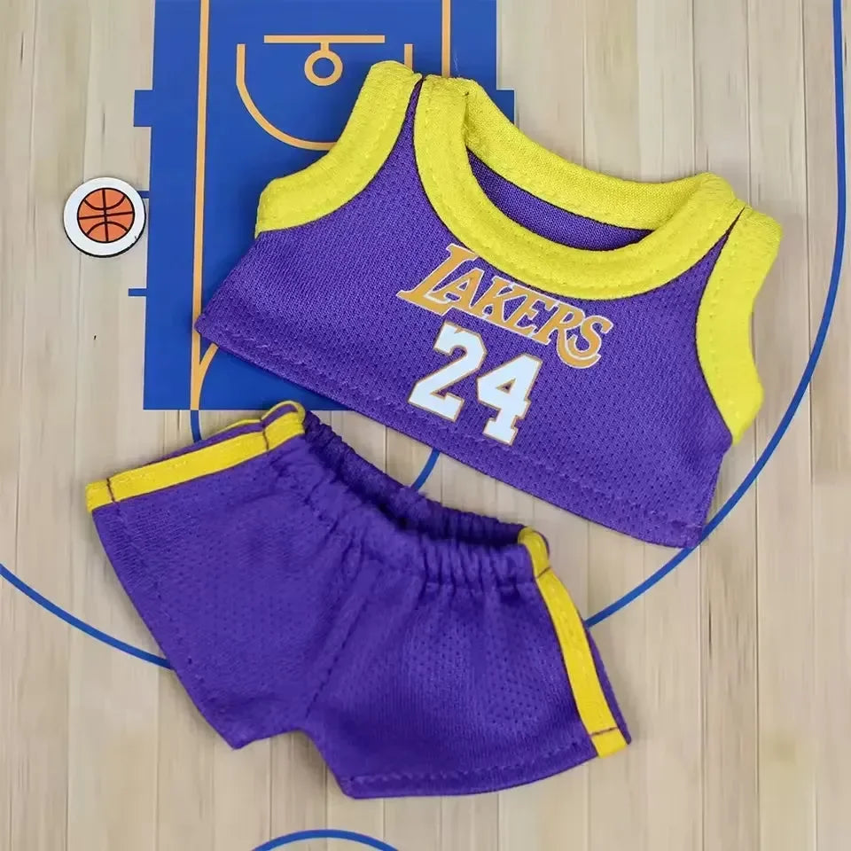 Handmade Labubu Lakers Outfit Style 4 Doll Outfit