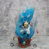 28CM Dragon Ball Animation Figure Ls Gogeta Kubei Fusion Super Saiyan Three-Headed Sculpture Luminous Model Statue Ornament Gift Dragon Ball Action Figure
