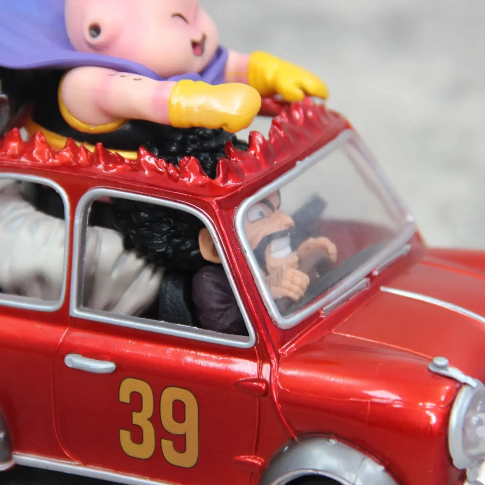 14cm Dragon Ball Z Fat Buu Anime Figures Majin Buu Figurine Mr. Satan Drive Car Pvc Statue Collectible Model Decoration Gift Toy