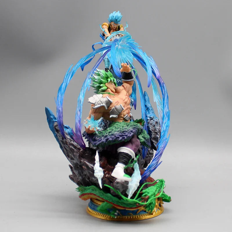 Dragon Ball Anime Figures 20cm Broly Vs Gogeta Figure Broly Figure Model Pvc Statue Dolls Collection Toy Decoration Toy Kid Gift