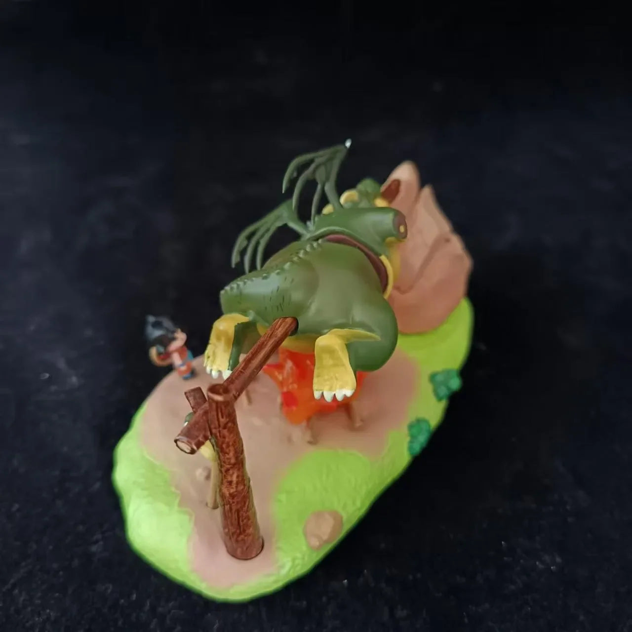 Anime Dragon Ball Figure Son Goku Yajirobe Barbecue Cymbal Figurine 8cm Pvc Action Figures Gk Statue Collection Model Toys Gifts