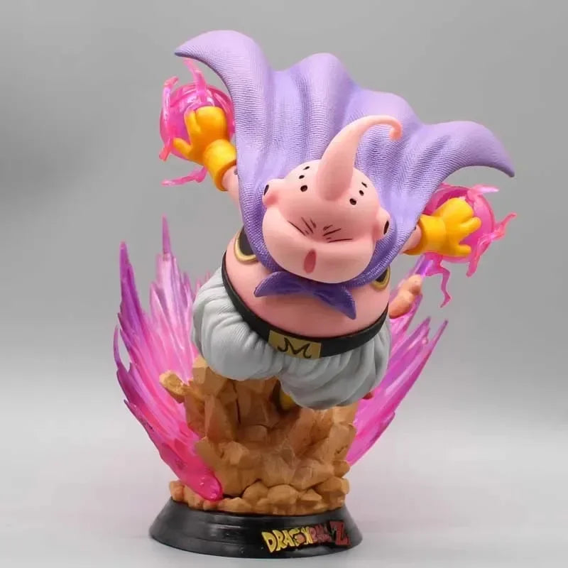 19cm Dragon Ball Z Figure Majin Buu Anime Figures Fat Buu GK Figurine with Light PVC Statue Model Doll Collectible Toys Gifts Dragon Ball Model A3 No Box