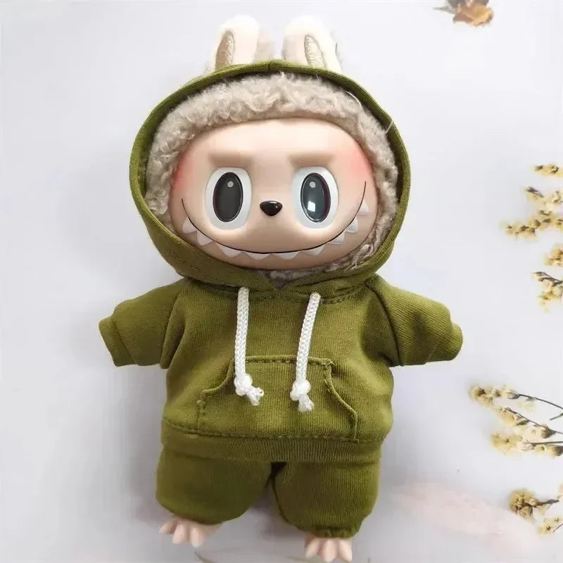 Handmade Cozy Hoodie Joggers Labubu Outfit Doll Outfit