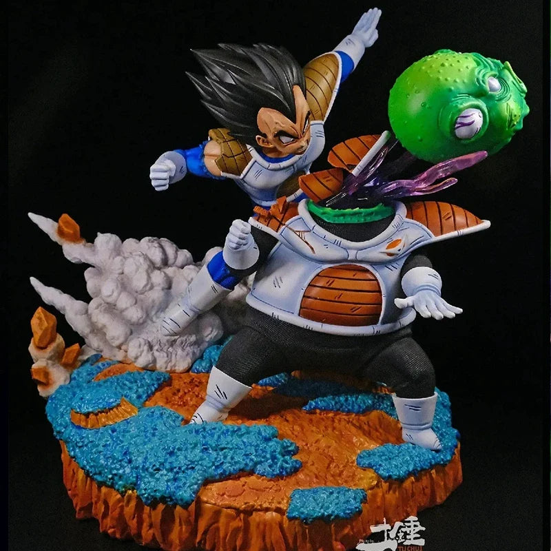 21cm/8.27in Anime Dragon Ball Z Figure Vegeta VS Guldo Figure Ginyu Force Vegeta Figure PVC Collectible Model Toys Gifts