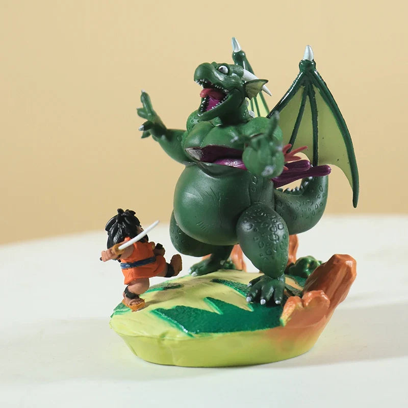 Dragon Ball Z Figures Yajirobe Vs Cymbal Figure 9cm Yajirobe Action Figurine Cute Gk Pvc Anime Statue Model Doll Kids Toys Gifts