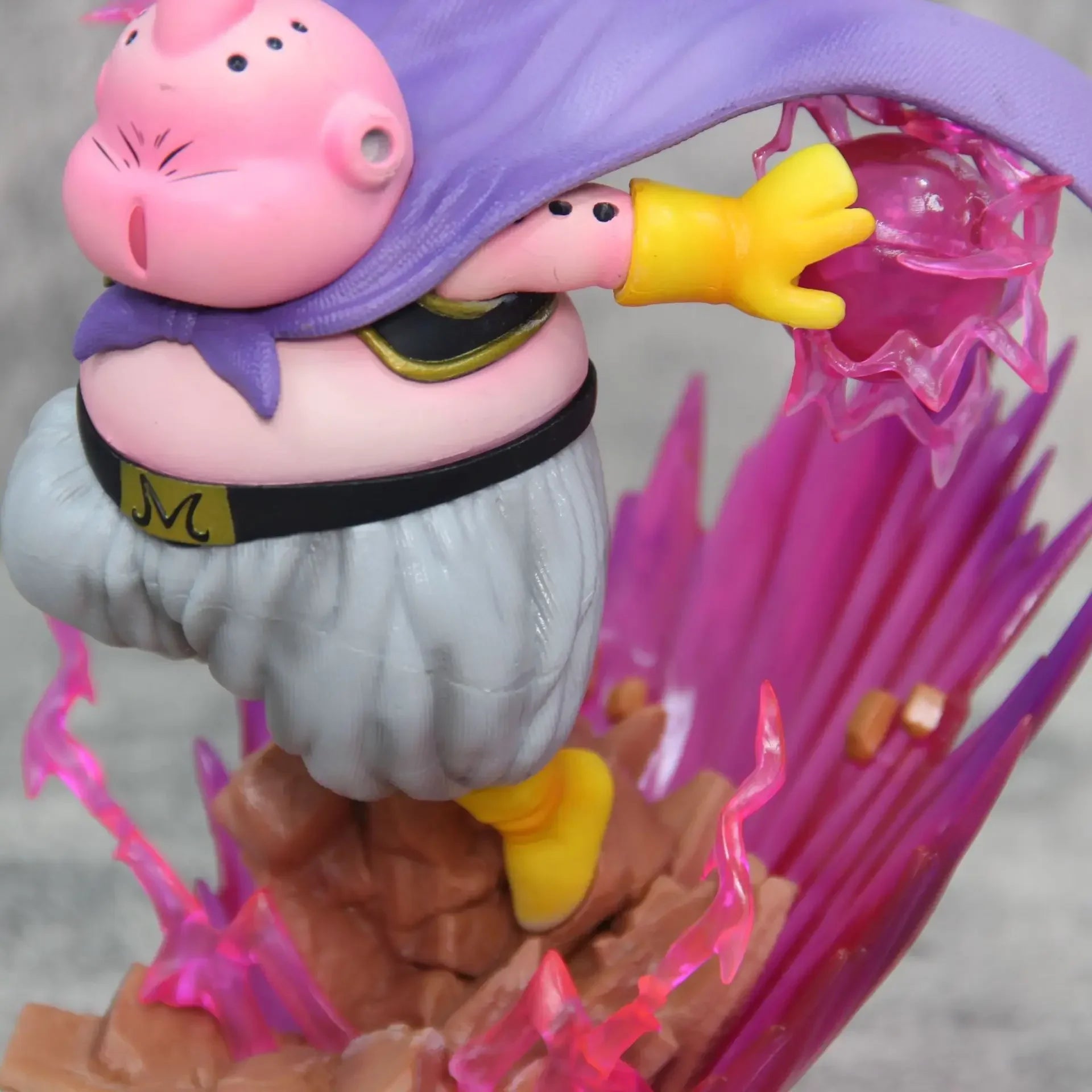 19cm Dragon Ball Z Figure Majin Buu Anime Figures Fat Buu GK Figurine with Light PVC Statue Model Doll Collectible Toys Gifts Dragon Ball Model