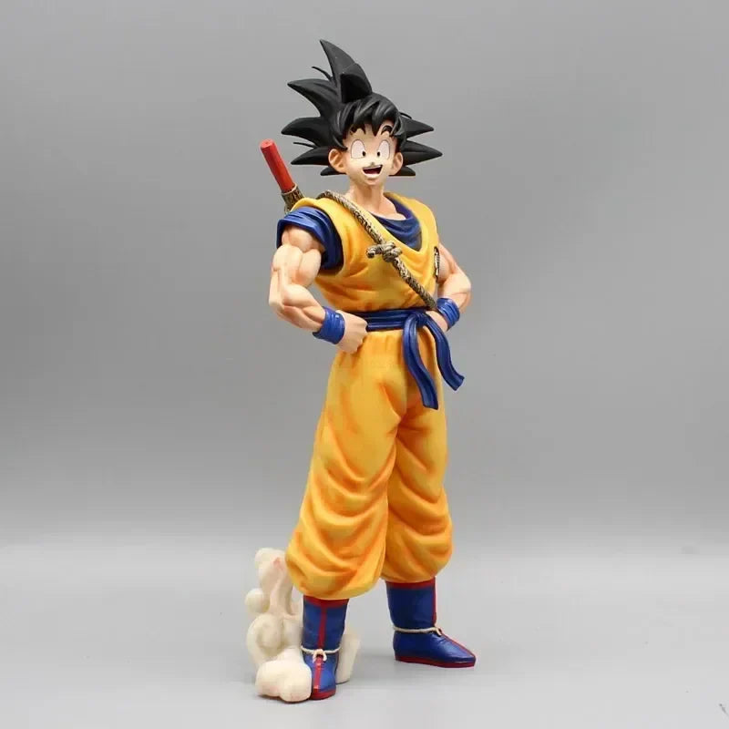 Anime Dragon Ball Dream Sun Goku Figures Somersault Cloud Super Saiyan Standing Collection Statue Peripheral Model Pvc Gift Toy no base 28cm