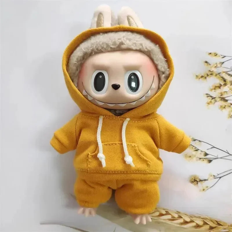 Handmade Cozy Hoodie Joggers Labubu Outfit Doll Outfit