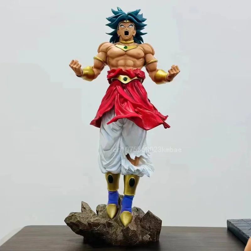 58cm Dragon Ball Figure Broly Action Figures Interchangeable Bust PVC Resin Model Collection Desktop Ornament Birthday Toy Gift
