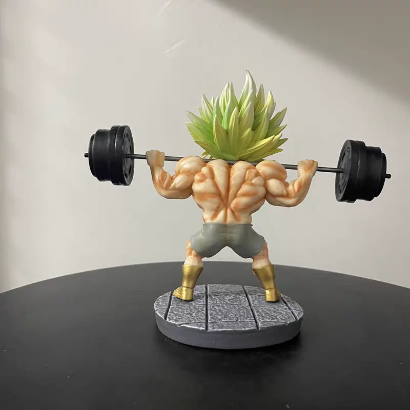 16cm/6.2inch Dragon Ball Anime Figure Fitness Broly Action Figurine Statue Model Statue Collection Decoration Toys Birthday Gift