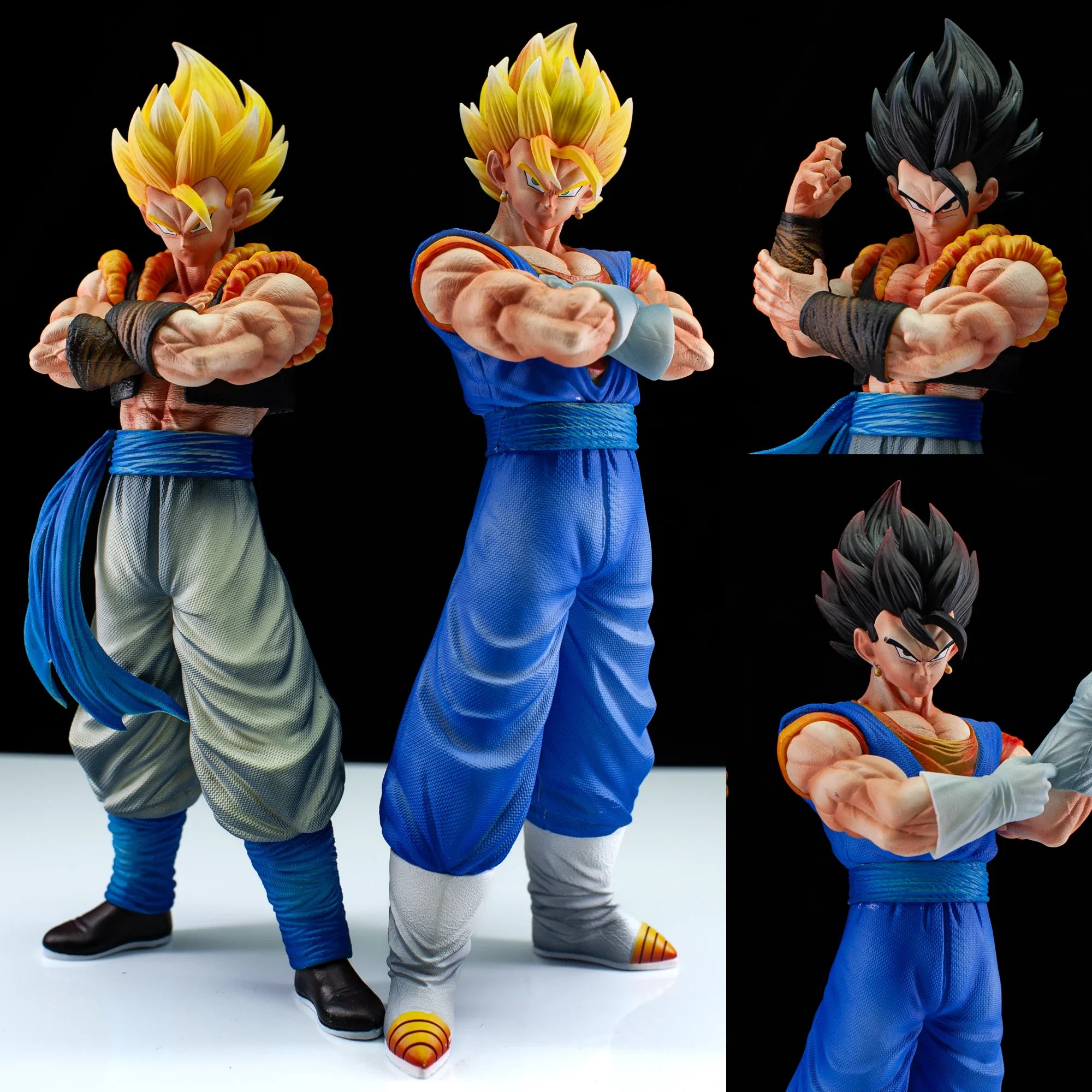 Dragon Ball Z Vegetto Action Figure Gogeta Figuras Two Heads Replacable 27cm Statue Model Collection Decoration Birthday Gifts High-Quality Figure