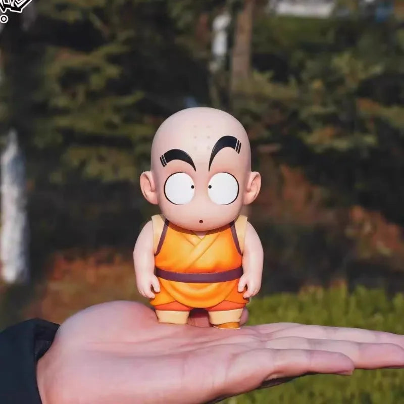 11-13cm Anime Dragon Ball Z Childhood Goku and Krillin PVC Classic Scene Action Figures Collectible Model Toys Gifts krillin