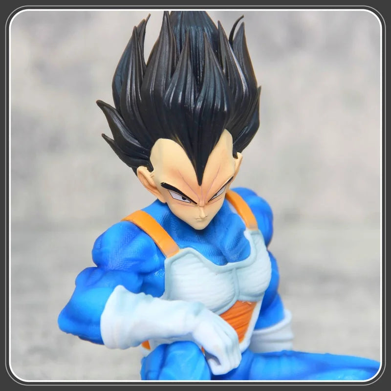 15cm Special Price Bag Dragon Ball Seated Vegeta Model Figure Super Saiyan Prince Animation Model Peripheral Desktop Ornaments
