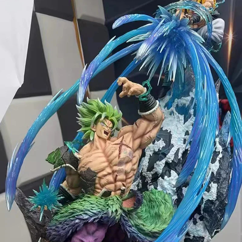 20cm Anime Dragon Ball Figurine GK Broly VS Gogeta Action Figures Broli PVC Model Collection Periphery Toys Decoration Gifts