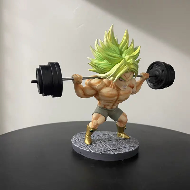 16cm/6.2inch Dragon Ball Anime Figure Fitness Broly Action Figurine Statue Model Statue Collection Decoration Toys Birthday Gift