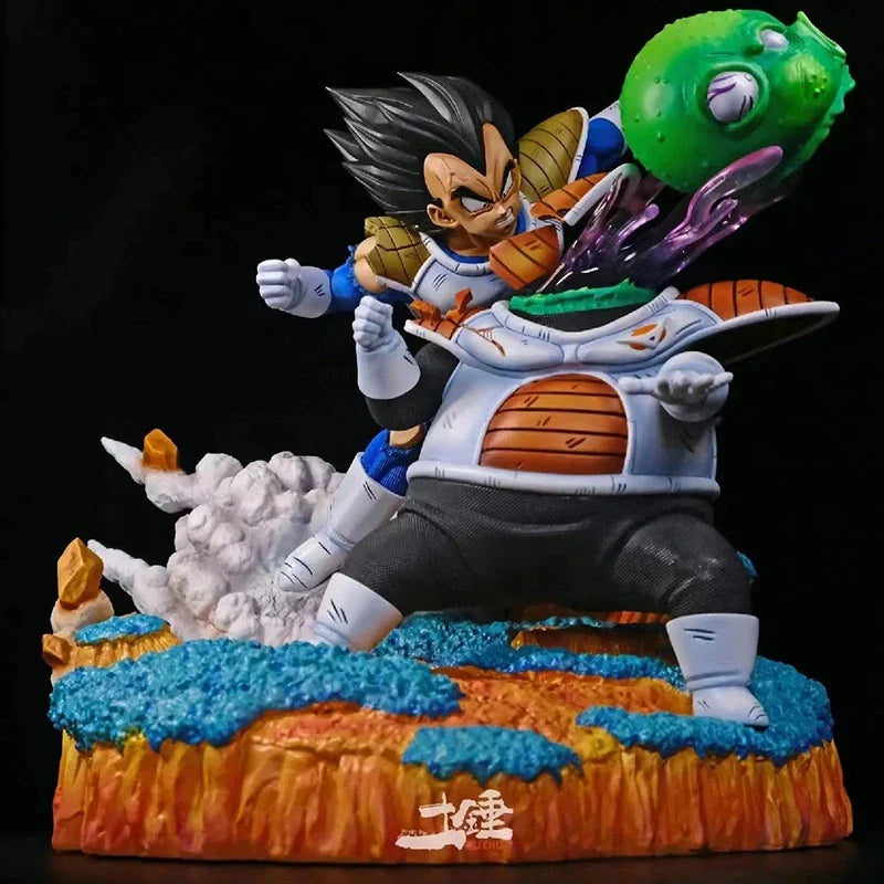 21cm/8.27in Anime Dragon Ball Z Figure Vegeta VS Guldo Figure Ginyu Force Vegeta Figure PVC Collectible Model Toys Gifts