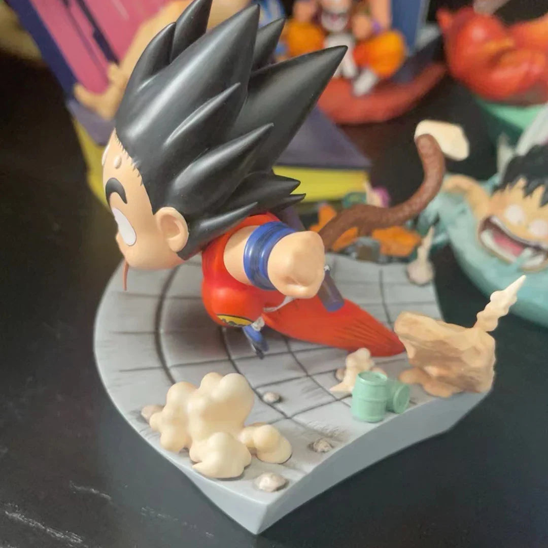 Dragon Ball Anime Kid Goku Figure Son Goku Eat Mouse Pvc Statue Action Figures Collectible Model Toys For Kids Gifts