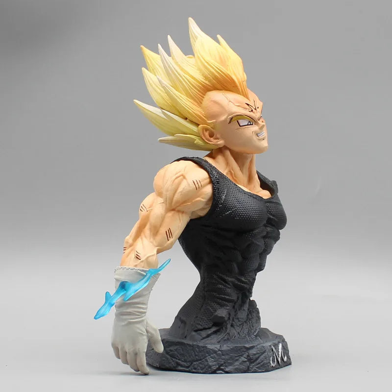 16.5cm Dragon Ball Demonize Vegeta Bust Anime Action Figure Model Statue Collection Desktop Decoration Ornament Toys Boys Gifts