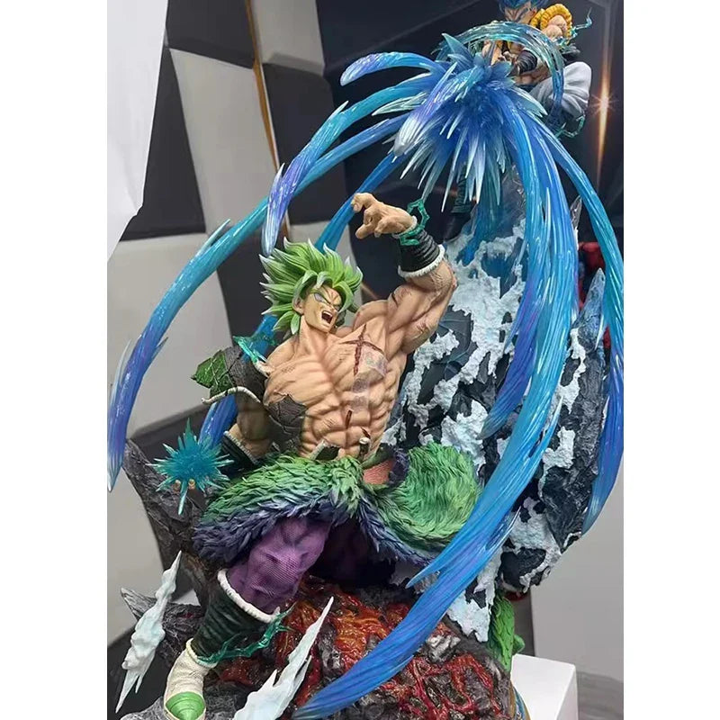 20cm Anime Dragon Ball Figurine GK Broly VS Gogeta Action Figures Broli PVC Model Collection Periphery Toys Decoration Gifts