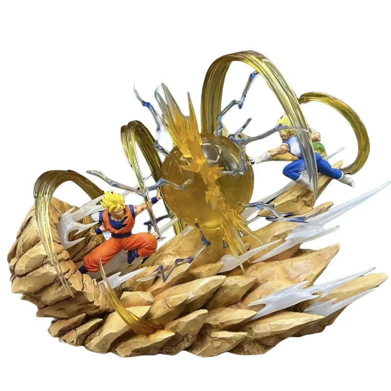 18cm Dragon Ball Figure Goku Vs Vegeta Figure Sky Top Wcf Goku Vs Vegeta Anime Figure Goku Vegeta Action Figurine Pvc Model Gift 18cm high No box