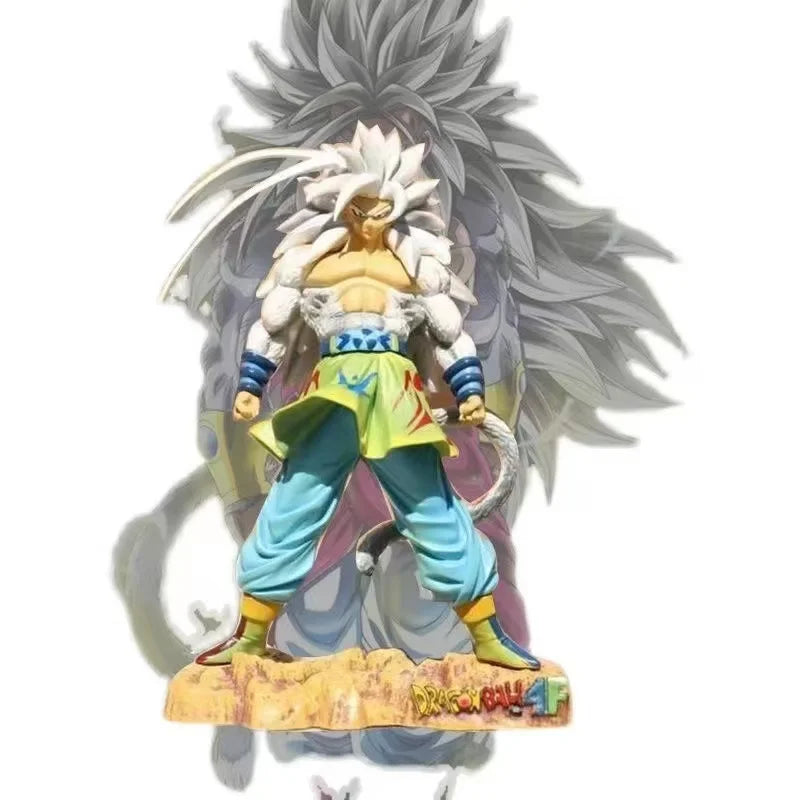 Dragon Ball Z 24cm Son Goku Figure DBZ Super Saiyan 5 Anime Sj5 Figurine Pvc Statue Collectible Desktop Model Doll Gift Toys