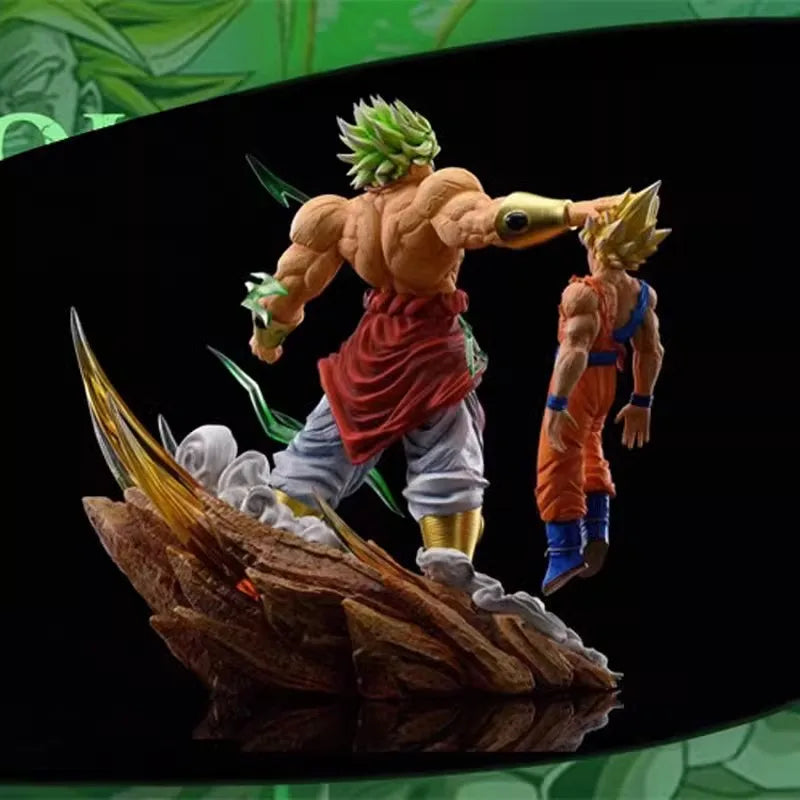 Broli Vs Goku Anime Figure Dragon Ball Broli 28cm Figurine Pvc Statue Model Doll Desk Decoration Collectible Toys Christmas Gift Dragon Ball Collectible Figure