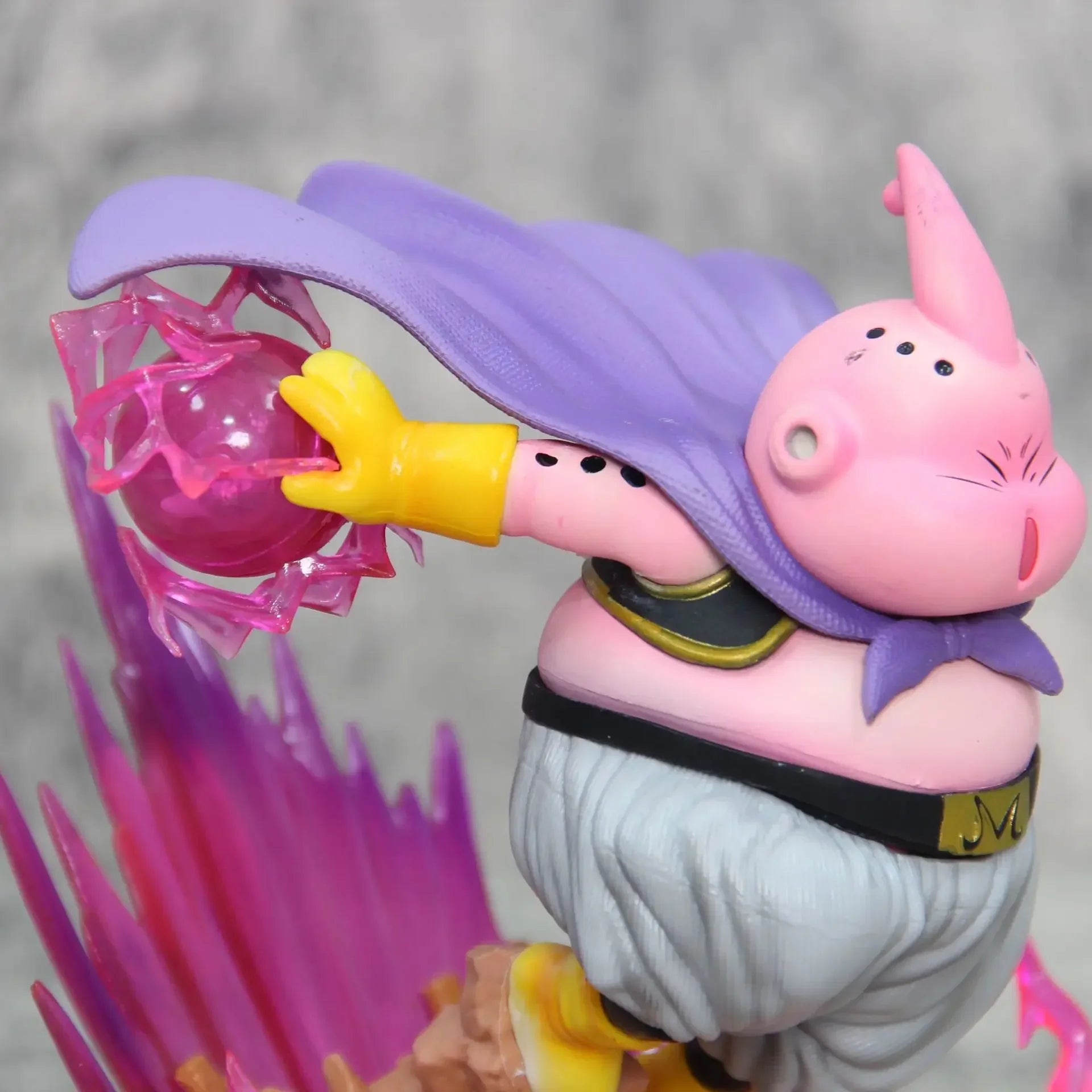 19cm Dragon Ball Z Figure Majin Buu Anime Figures Fat Buu GK Figurine with Light PVC Statue Model Doll Collectible Toys Gifts Dragon Ball Model