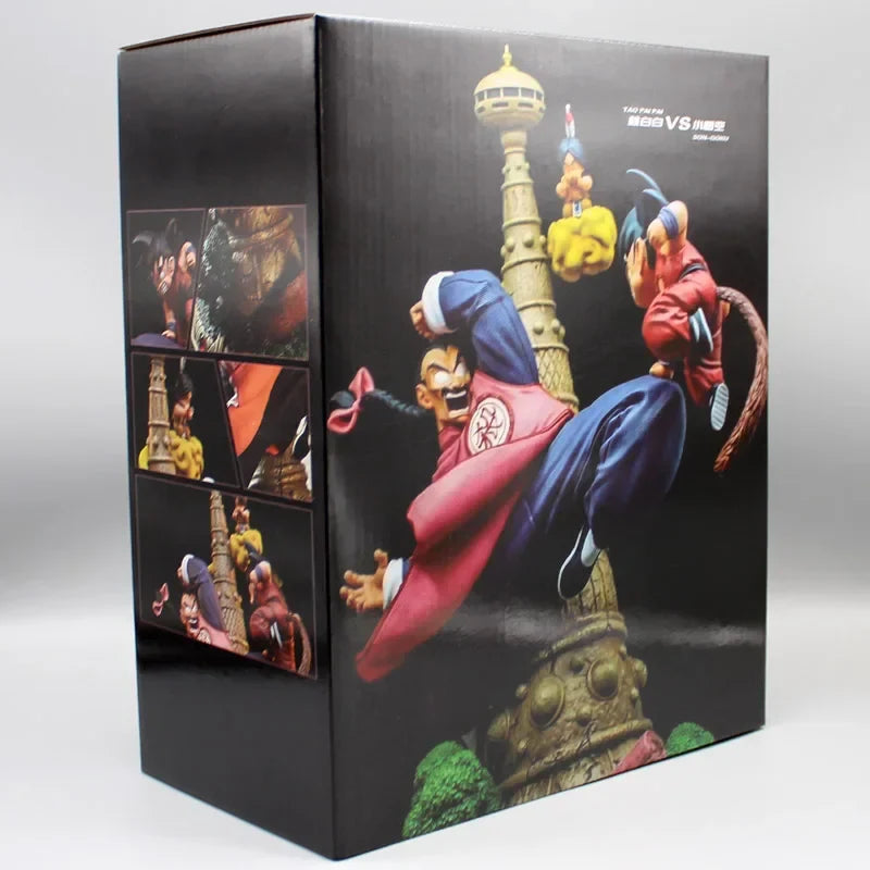 27.5cm Dragon Ball Upa Action Figure Childhood Goku Figure VS Tao Pai Pai Figurine DBZ Anime PVC Collection Toy for Kids Gift with box