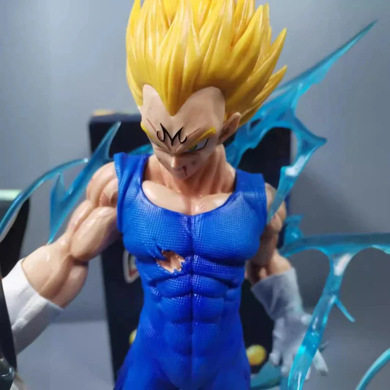 28cm Dragon Ball Z Anime Figure Majin Vegeta Action Figure GK Super Saiyan Vegeta Figurine Adult Collection Model Toys Gifts