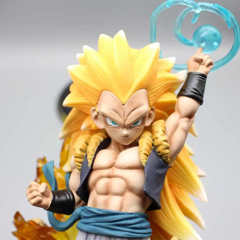 Dragon Ball Z Gotenks Figures Sjj3 Gotenks Anime Figures Super Saiyan Gk Statue Figurine 22cm Pvc Model Doll Collectible Toy Gif