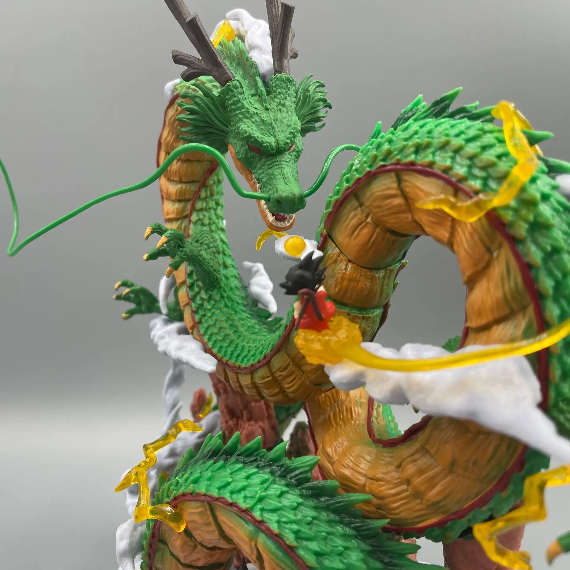 24cm Dragon Ball Anime Figure Shenron Figure Goku And Shenron Figurine Model Pvc Statue Doll Collection Decoration Room Toy Gift