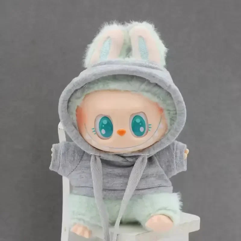 Labubu Cozy Coat Crew Hoodies Doll Outfit