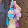 Standing Labubu Flocking Keychain Plush Keychain