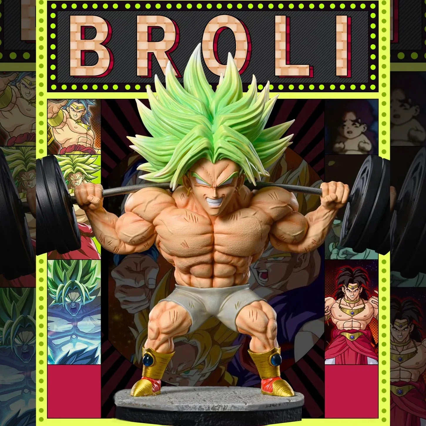 6.3in/16cm Anime Dragon Ball Z Broly Figure Pvc Action Figures Fitness Broly Figurine Gk Statue Collection Model Toys Broly