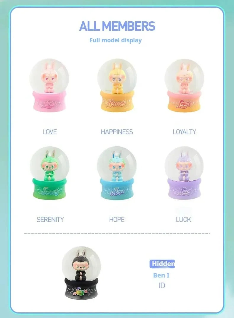 Labubu Big Into Energy Series Crystal Ball Blind Box Night Lamp