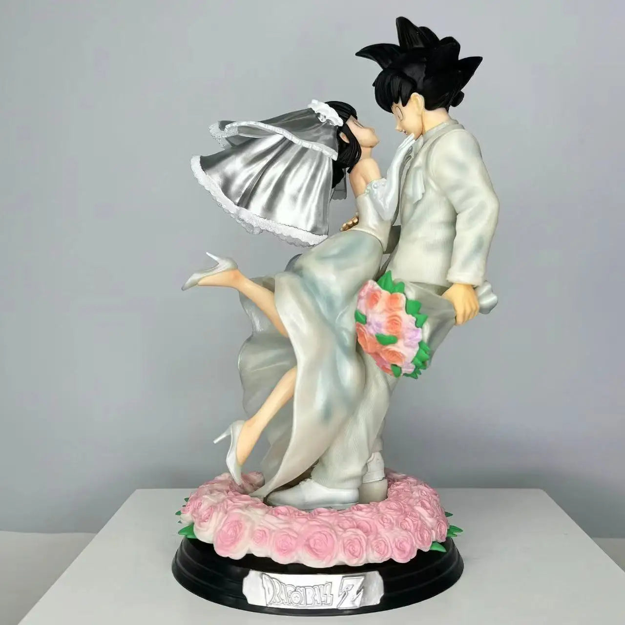 31CM Dragon Ball Z Son Goku Figure Chichi Wedding Version PVC Figurine Model Statue Toys Collection Ornament Couple Wedding Gift No box