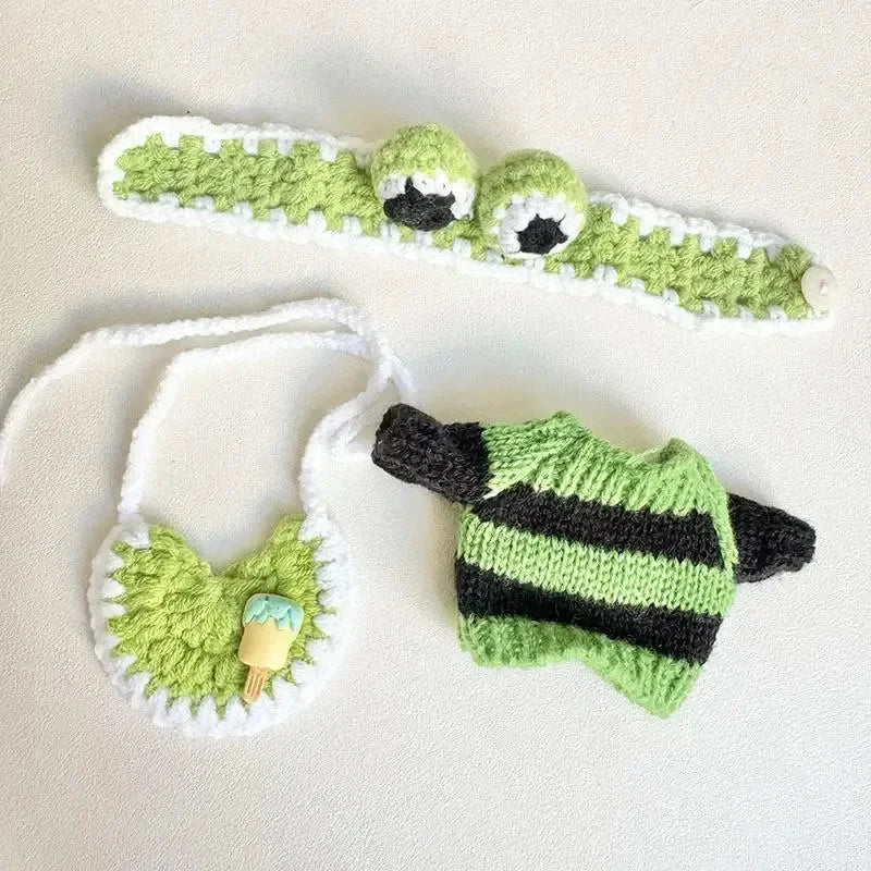 Handmade Labubu Crochet Animal Outfits Doll Outfit